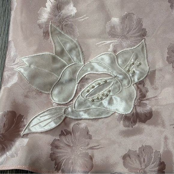 Victoria's Secret Pale Pink Satin Floral Camisole Y2K Fairy Medium - Picture 2 of 9